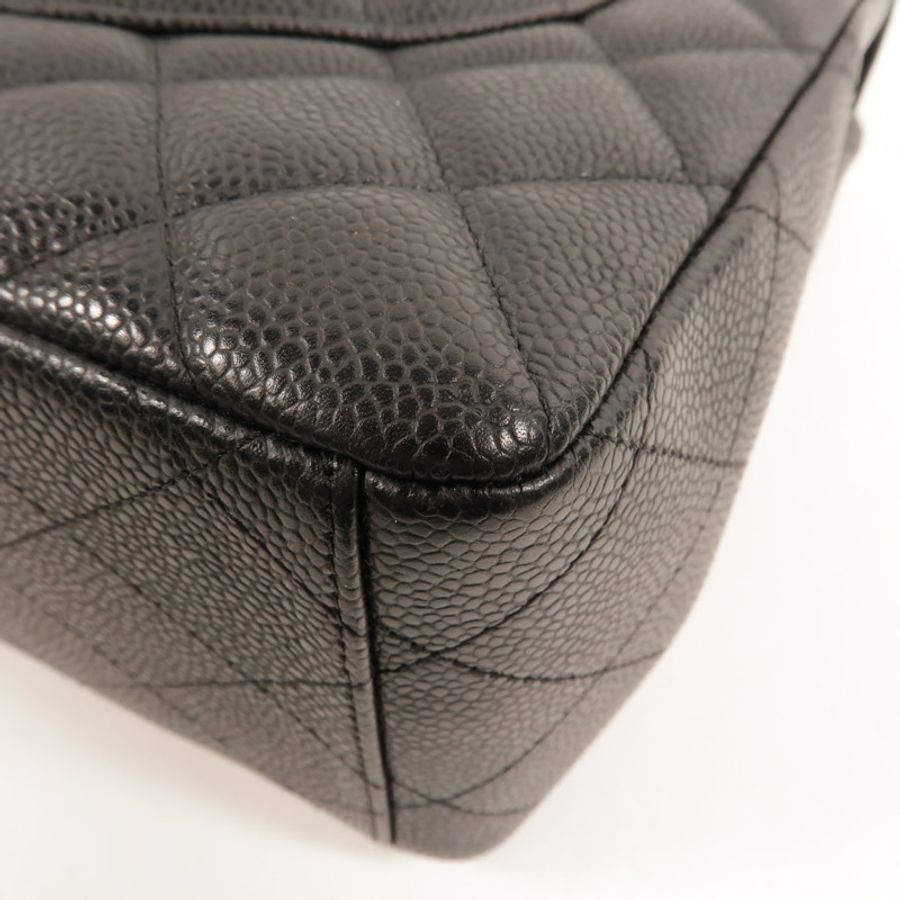 CHANEL 牛皮皮革Maxi Classic鏈帶肩背袋-9