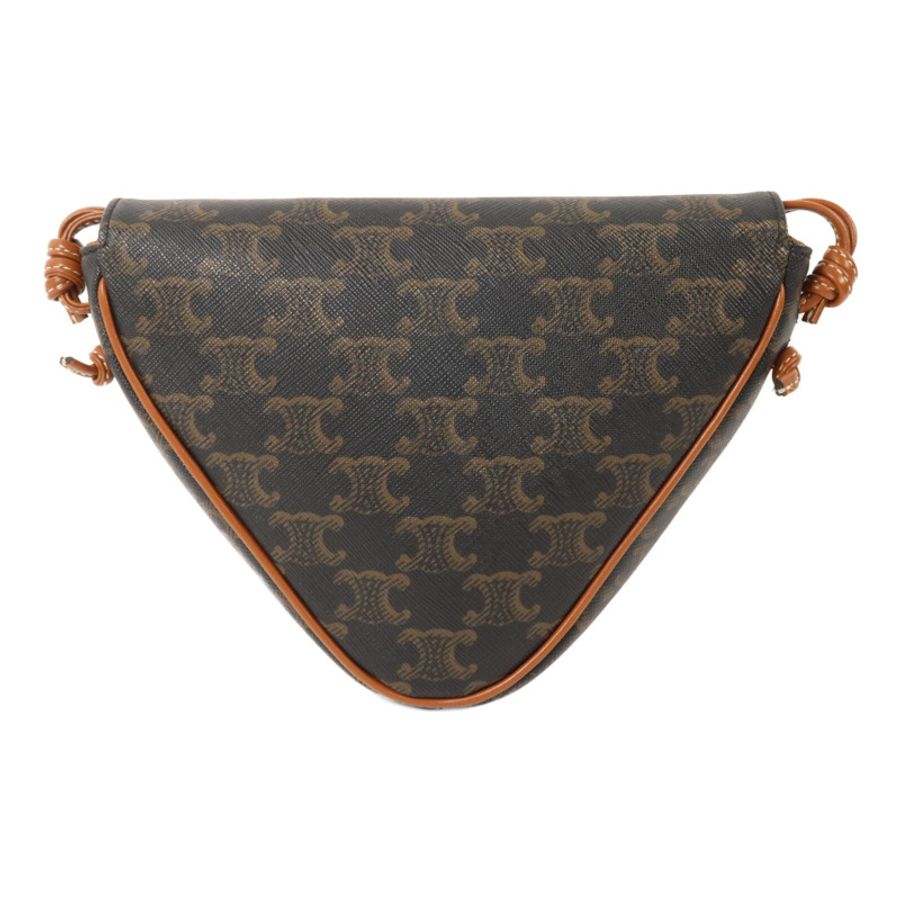 CELINE 塗層帆布Triangle Bag肩背袋-1