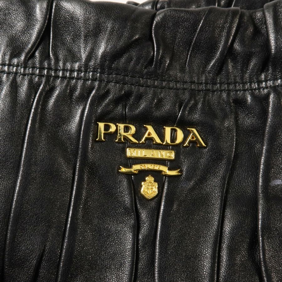 PRADA 羊皮皮革Shoulder Bag肩背袋-9