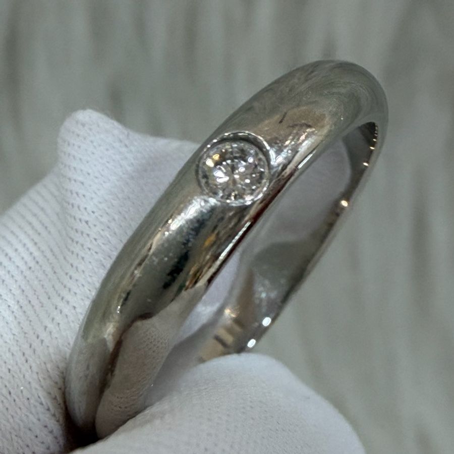 CARTIER 1895系列 單鑽 鉑金 PT950 戒指 定情戒-9