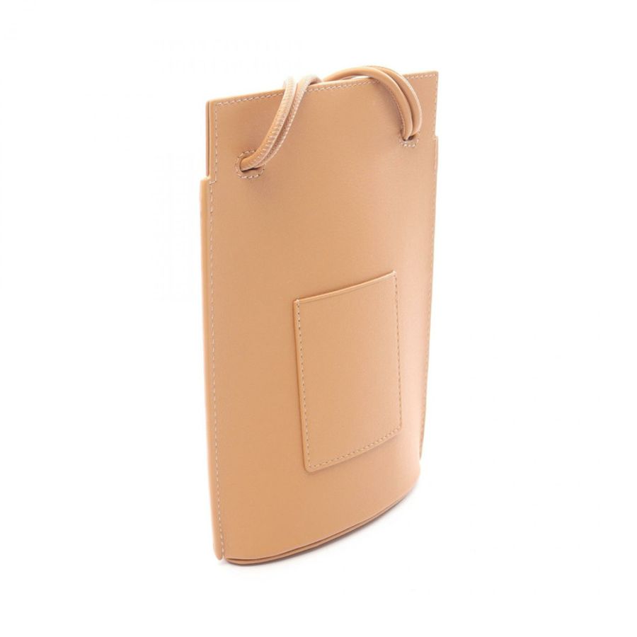 LOEWE Pebble Dice Pocket 單肩包 CPBPR12X012586 皮革 棕色 全新 女士 A-1