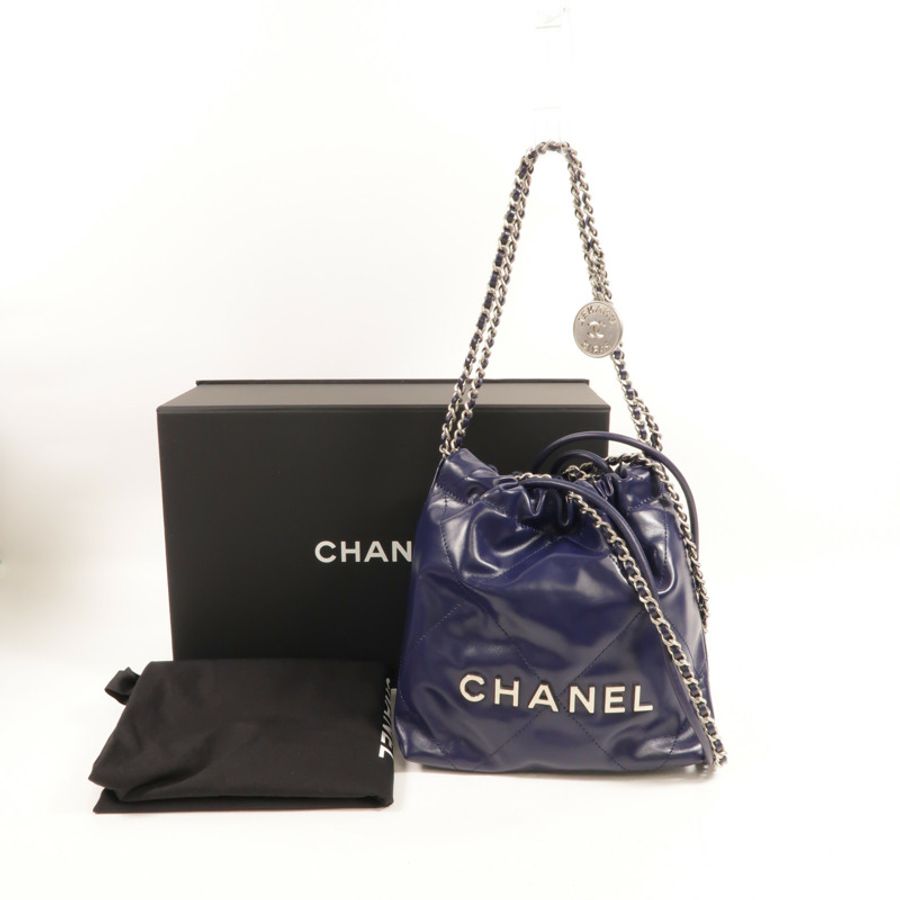 CHANEL 牛皮皮革Chanel 22 Mini手挽肩背兩用袋-10