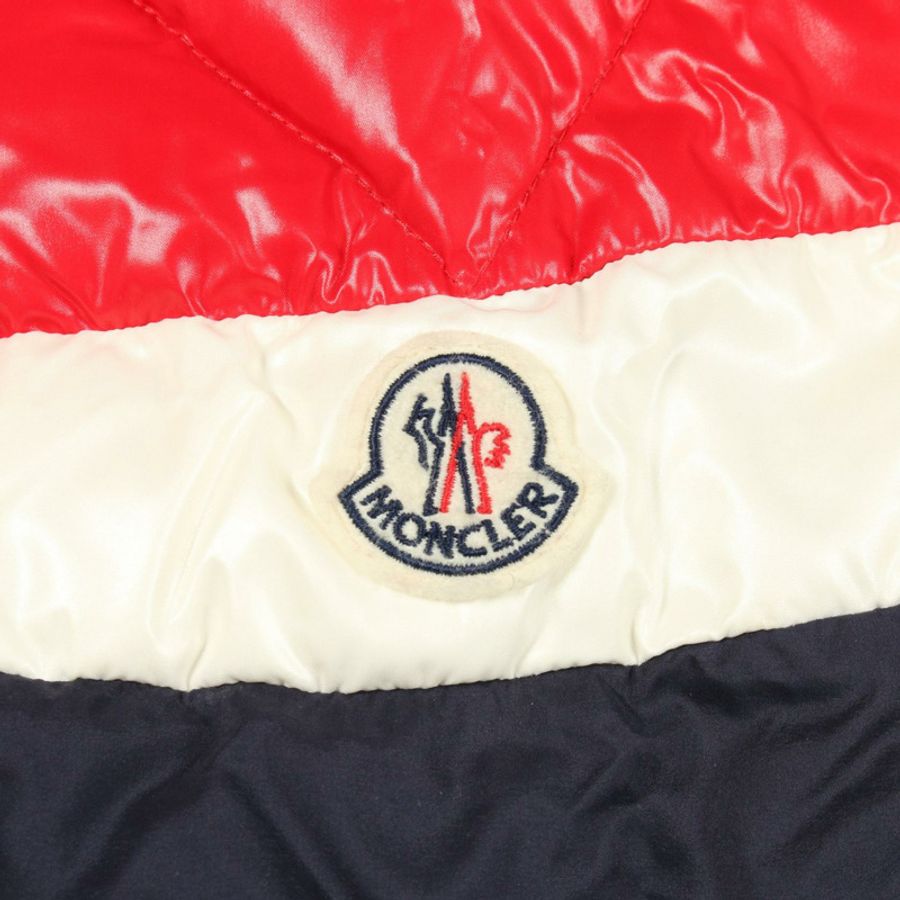 MONCLER KONIC 羽絨外套 尼龍 海軍藍 紅色 米色 #1 二手 男款-4