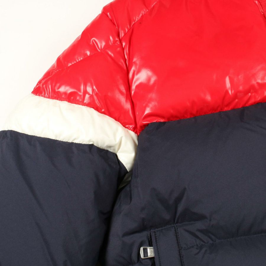 MONCLER KONIC 羽絨外套 尼龍 海軍藍 紅色 米色 #1 二手 男款-5