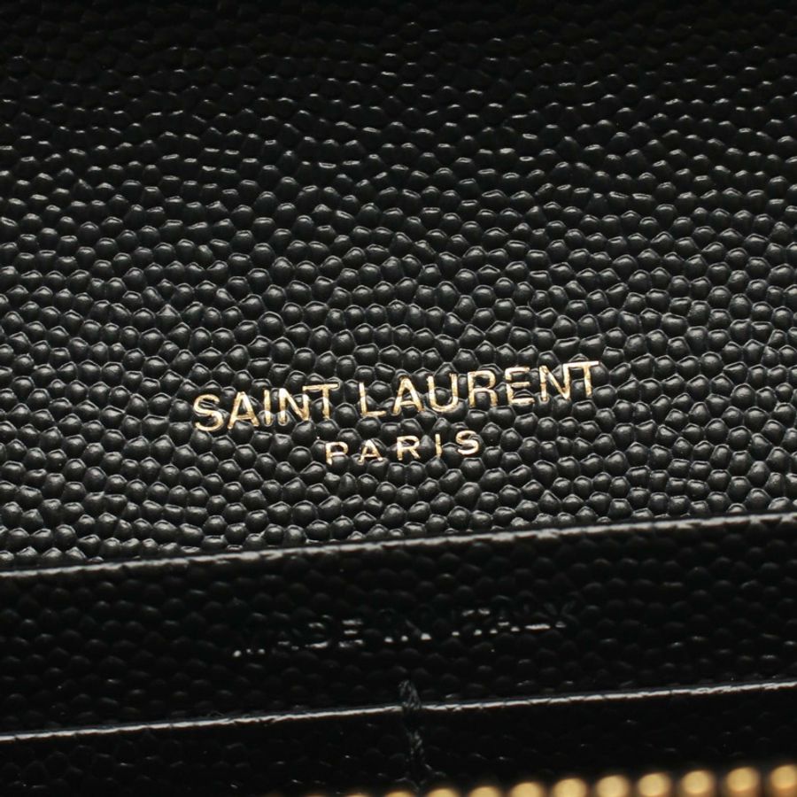 聖羅蘭巴黎 Monogram 雙折皮夾,黑色皮革,全新女士 YSL-3