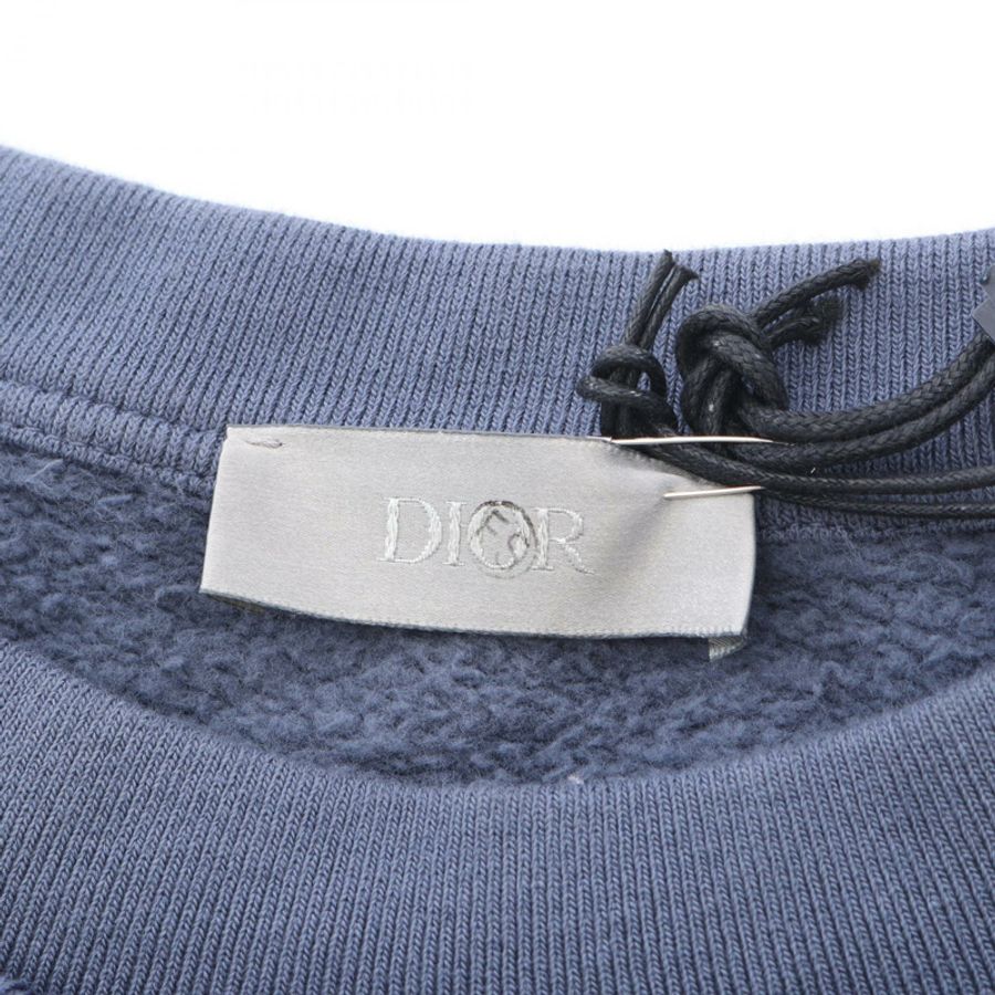 Dior × Stone Island 聯名款衛衣,純棉材質,藍色,二手男款 S 碼-2