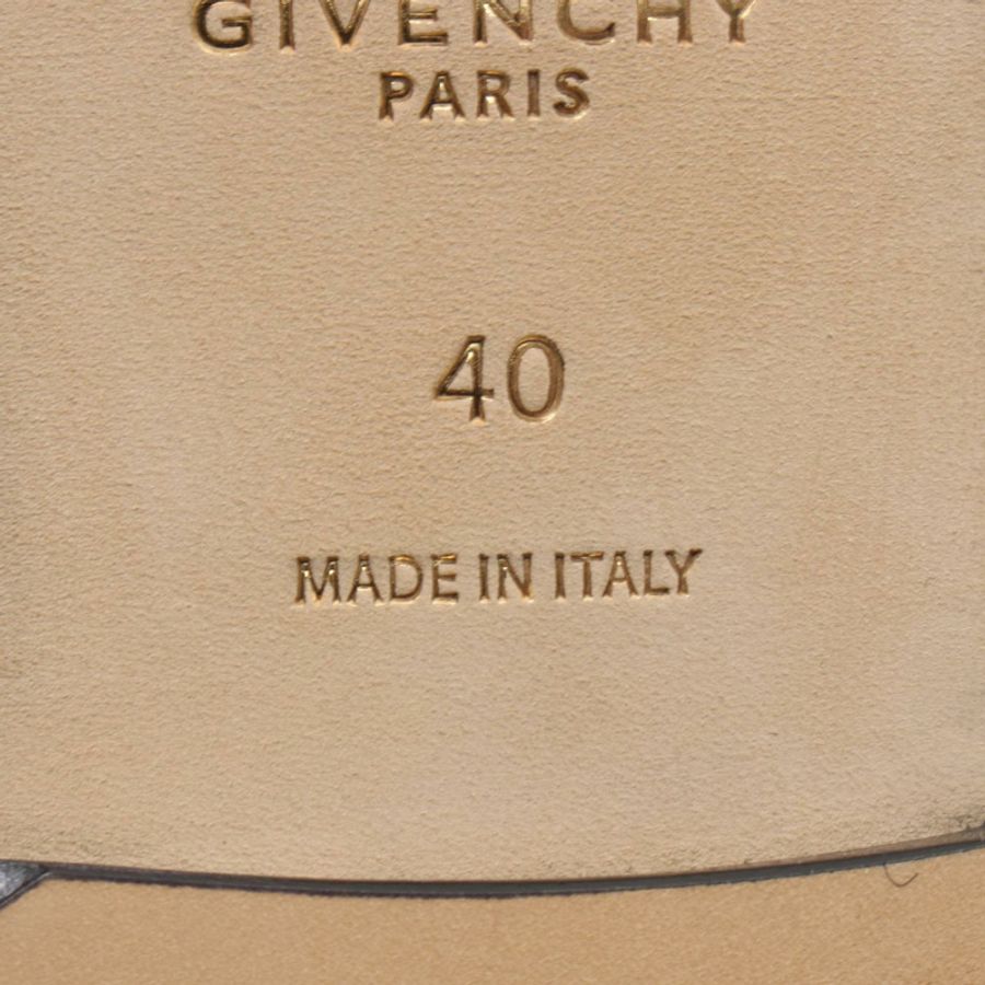 紀梵希 (GIVENCHY) 皮革標籤樂福鞋,黑色,40碼,二手女款-5