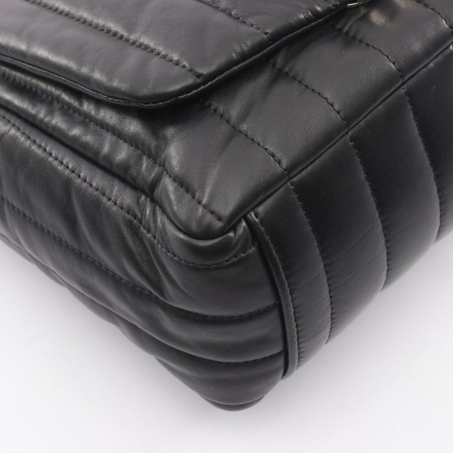 BALENCIAGA Monaco 斜背包 787896 黑色皮革 二手 女士-4