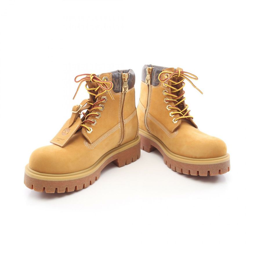 路易威登 Timberland 短靴 #8 皮革 Monogram 帆布棕色 LV-2