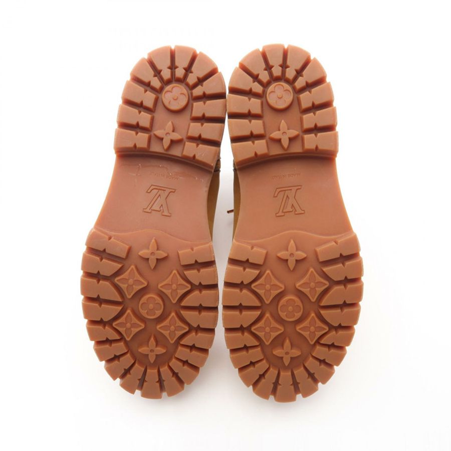 路易威登 Timberland 短靴 #8 皮革 Monogram 帆布棕色 LV-3