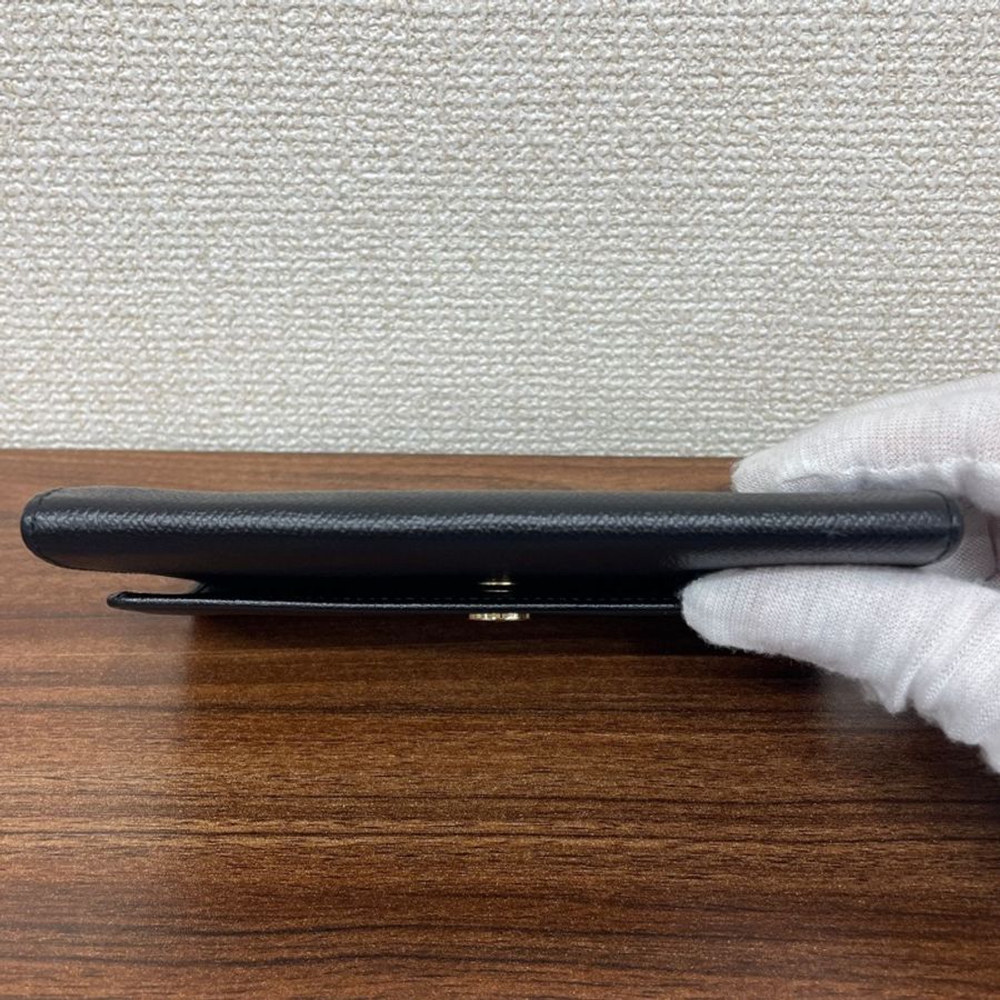 《初。Vintage》 Chanel 黑色小鈕釦長夾(全新閒置品)-8