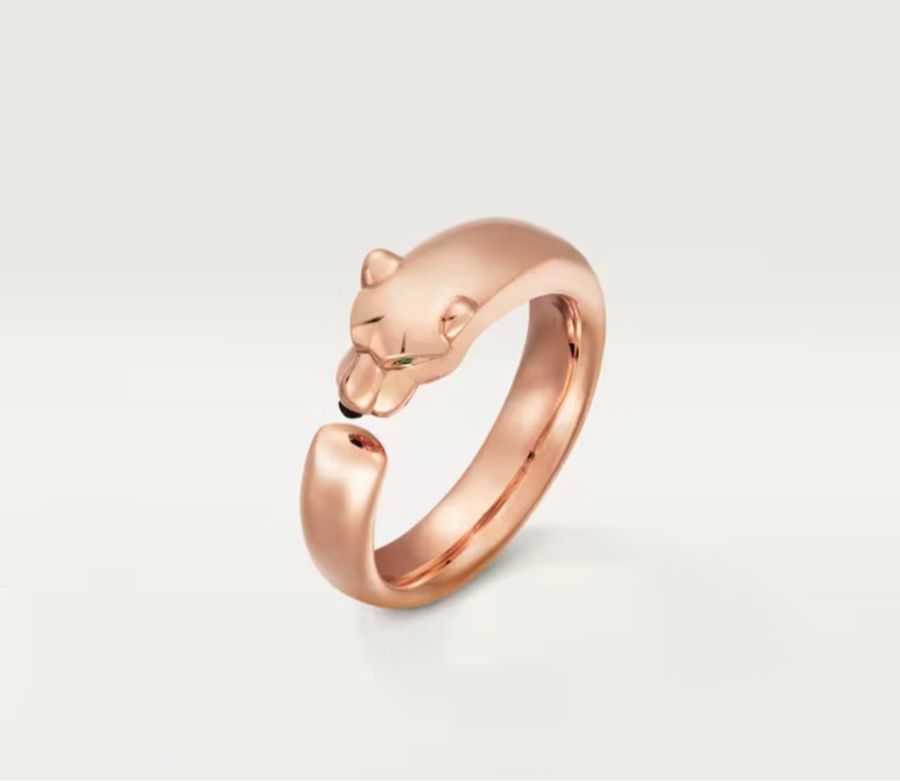 Cartier 卡地亞 PANTHÈRE DE CARTIER美洲豹戒指/小型款/51號/99新美品-0