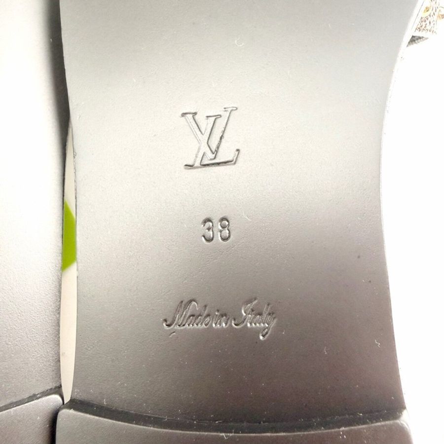 閒置新未使用 Louis Vuitton路易威登 老花平底拖鞋38碼-5