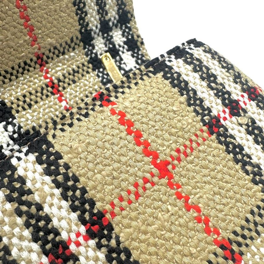 【美收精品】 Burberry Lola TB 經典格紋毛料小號鏈帶肩背包 C-724【隔月月中將轉賣至日本 上架期限30天】-10