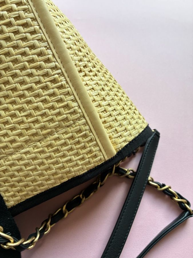 Chanel 竹編沙灘包🎀容量超大-16