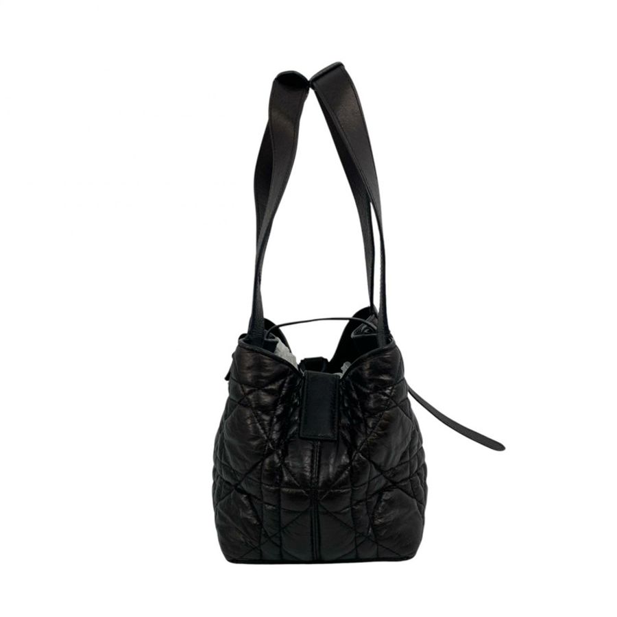 △ DIOR 迪奧 Black Calfskin Toujour Shoulder Bag 黑色小牛皮肩背包-267012363-3