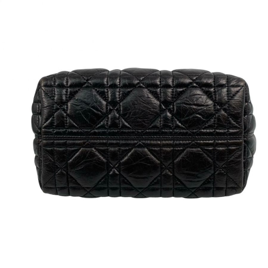 △ DIOR 迪奧 Black Calfskin Toujour Shoulder Bag 黑色小牛皮肩背包-267012363-4