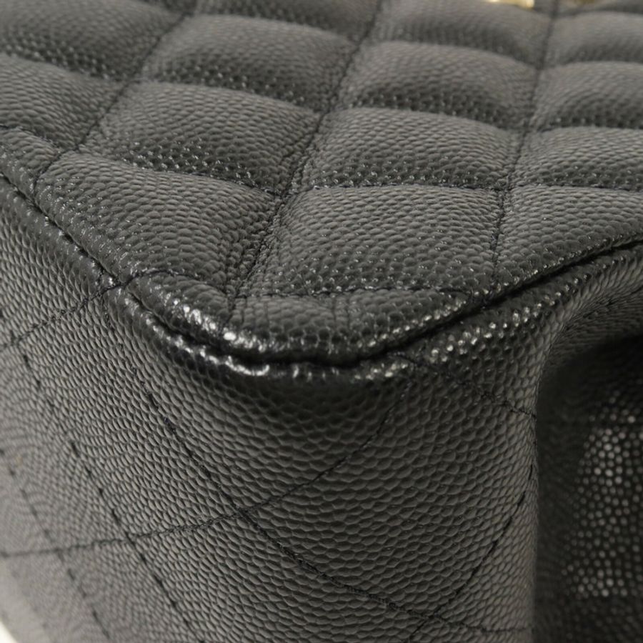 CHANEL 牛皮皮革Mini Bucket鏈帶肩背袋-12