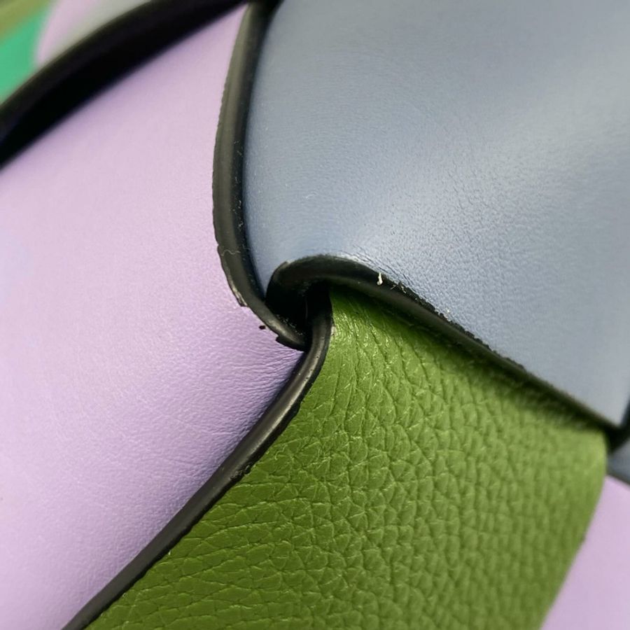 △ LOEWE 羅意威 Multicolor Calfskin 2 way bag 多色小牛皮兩用袋-267013206-6