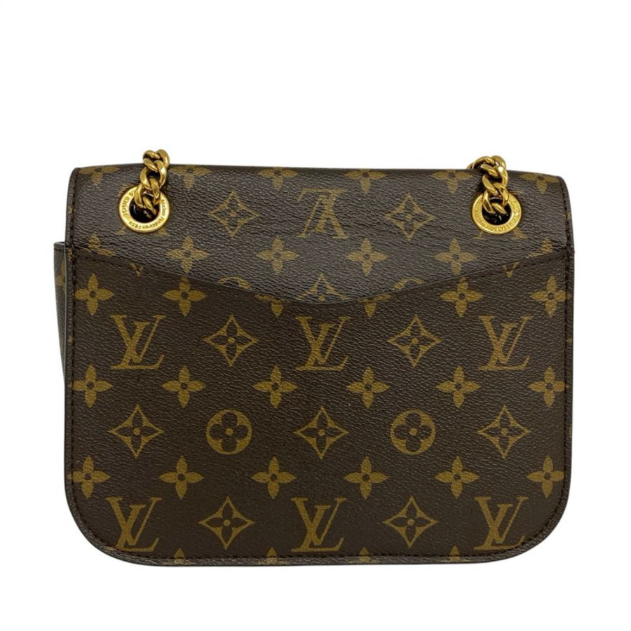 △ LOUIS VUITTON 路易·威登 Brown Coated Canvas Passy Monogram Chain Shoulder Bag 啡色塗層帆布經典花紋鏈條肩背包 M45592-267011571-2