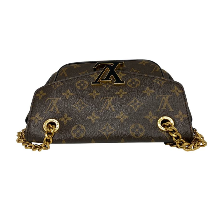 △ LOUIS VUITTON 路易·威登 Brown Coated Canvas Passy Monogram Chain Shoulder Bag 啡色塗層帆布經典花紋鏈條肩背包 M45592-267011571-13