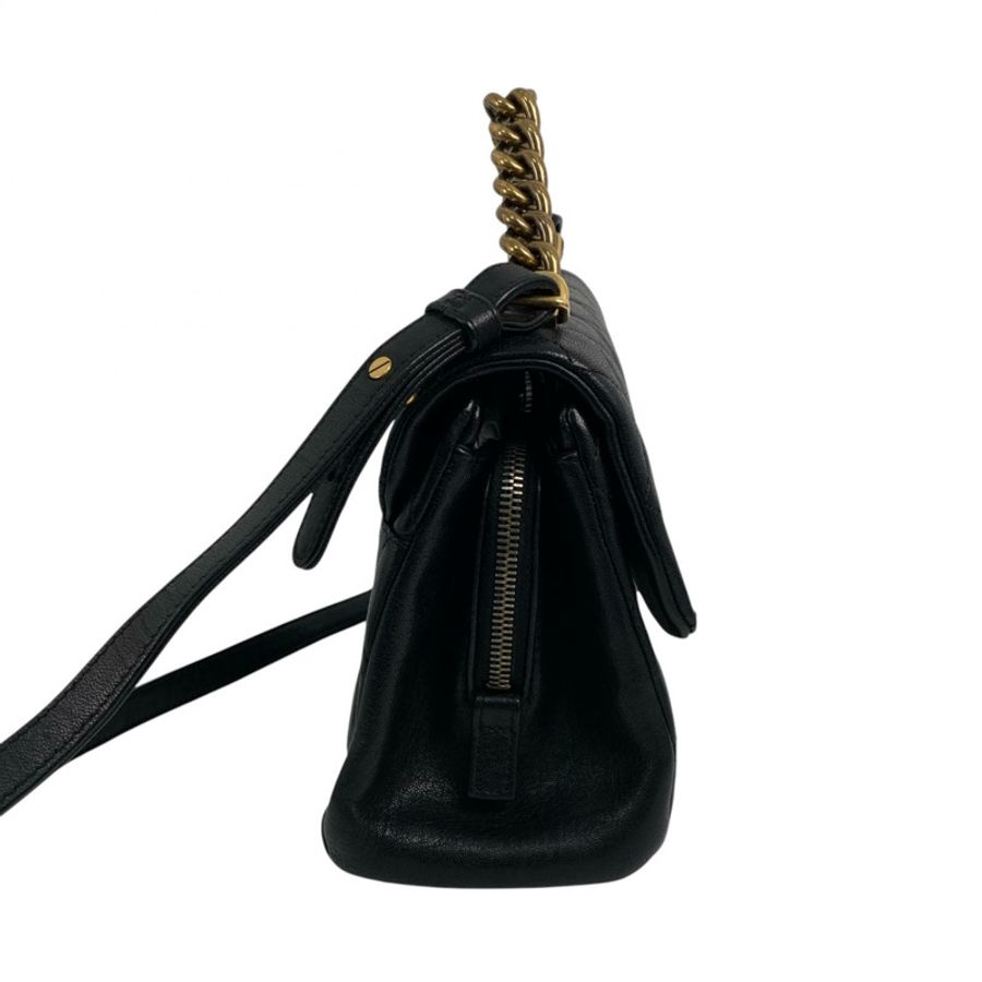 △ CHANEL 香奈兒 Black Calfskin Gold Tone Metal Vintage No.23 2 way bag 黑色小牛皮金色金屬No.23兩用袋 A93442-267011652-4