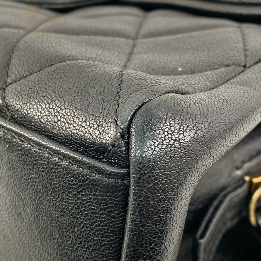 △ CHANEL 香奈兒 Black Calfskin Gold Tone Metal Vintage No.23 2 way bag 黑色小牛皮金色金屬No.23兩用袋 A93442-267011652-7