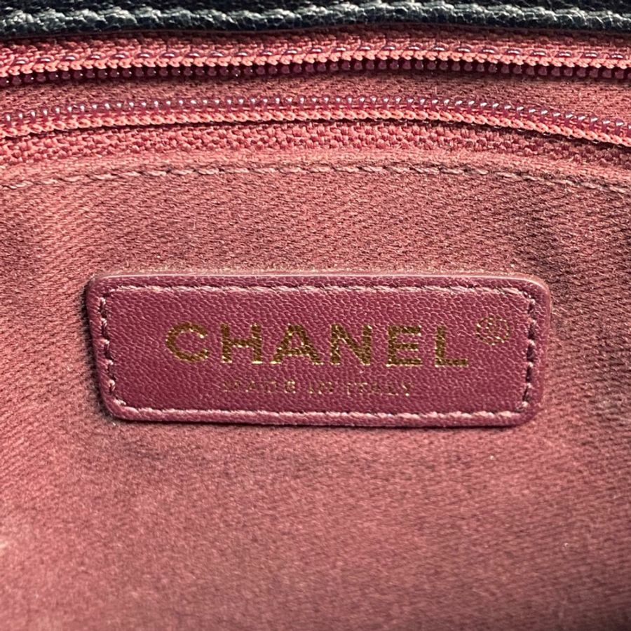 △ CHANEL 香奈兒 Black Calfskin Gold Tone Metal Vintage No.23 2 way bag 黑色小牛皮金色金屬No.23兩用袋 A93442-267011652-18