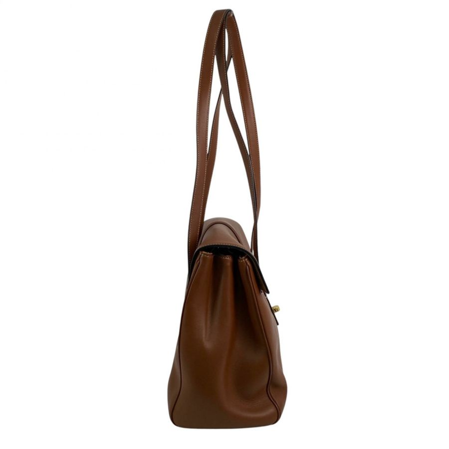△ CELINE 思琳 Brown Calfskin Soft 16 Shoulder Bag 啡色小牛皮肩背包-267012886-3