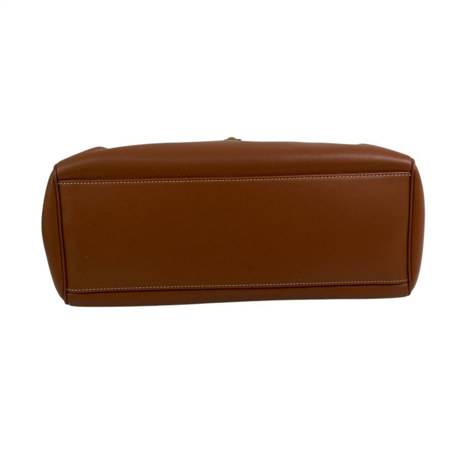 △ CELINE 思琳 Brown Calfskin Soft 16 Shoulder Bag 啡色小牛皮肩背包-267012886-5