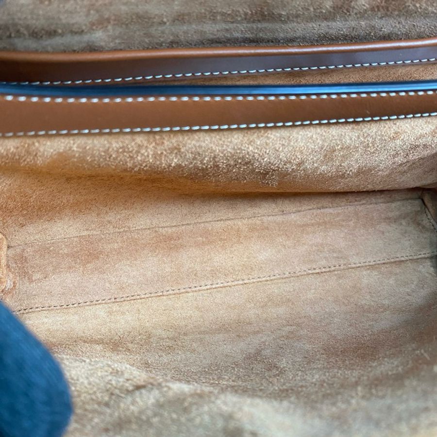 △ CELINE 思琳 Brown Calfskin Soft 16 Shoulder Bag 啡色小牛皮肩背包-267012886-10