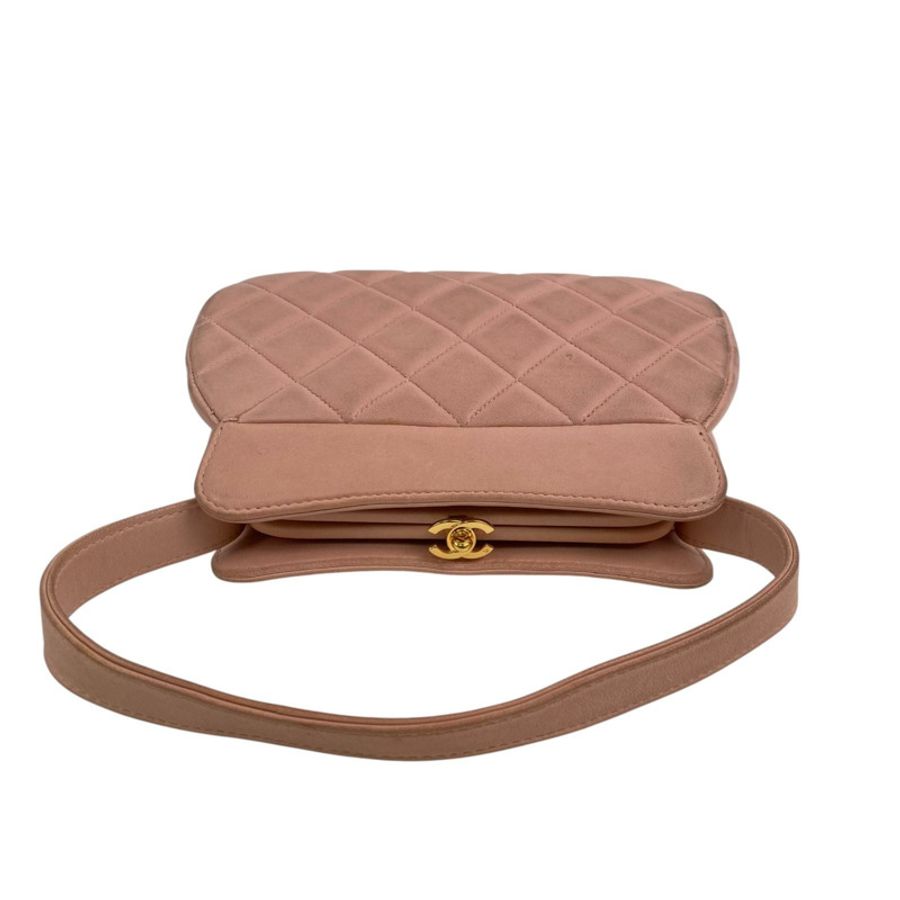 △ CHANEL 香奈兒 Pink Lambskin Gold Tone Metal No.4 Handbag 粉紅色小羊皮金色金屬No.4 手挽袋-267010885-10