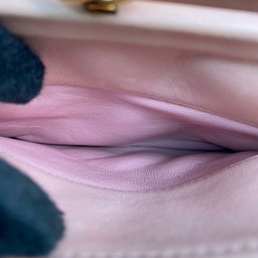 △ CHANEL 香奈兒 Pink Lambskin Gold Tone Metal No.4 Handbag 粉紅色小羊皮金色金屬No.4 手挽袋-267010885-12
