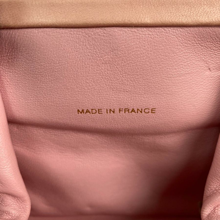△ CHANEL 香奈兒 Pink Lambskin Gold Tone Metal No.4 Handbag 粉紅色小羊皮金色金屬No.4 手挽袋-267010885-15