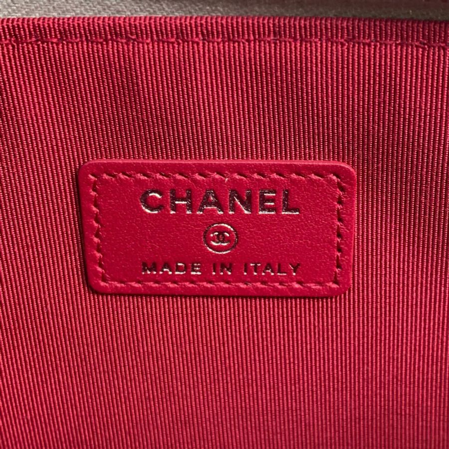 △ CHANEL 香奈兒 Silver Calfskin Gold Tone Metal And Ruthenium-Finish Metal No.24 Gabrielle Clutch 銀色小牛皮金色金屬和鍍釕金屬No.24手拿包-267013297-15