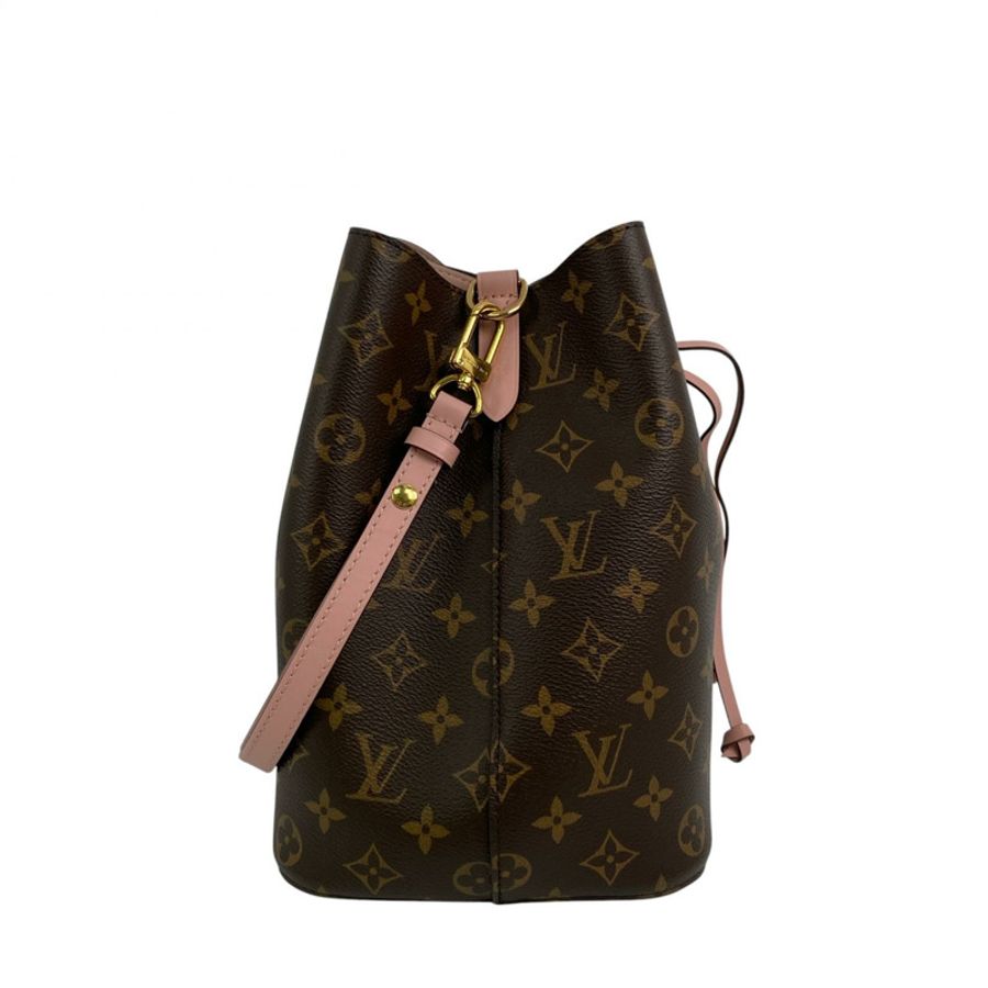 △ LOUIS VUITTON 路易·威登 Brown And Pink Coated Canvas Monogram NéoNoé MM Shoulder Bag 啡色和粉紅色塗層帆布經典老花肩背包 M44020-267013749-4