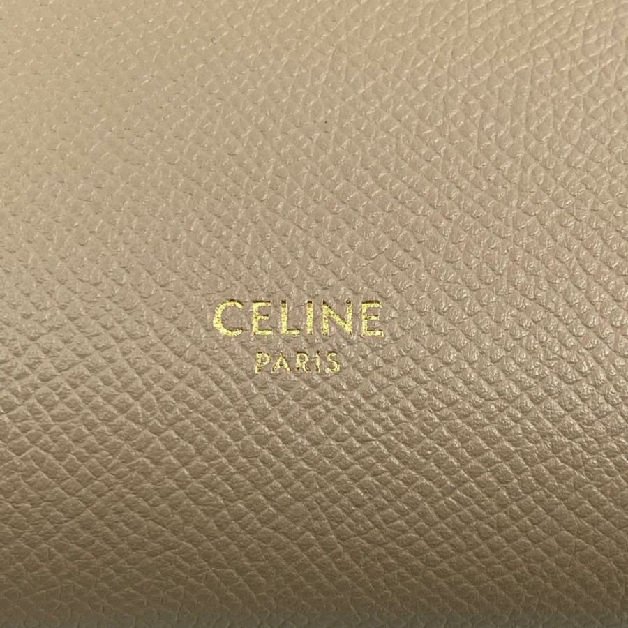 △ CELINE 思琳 Beige Calfskin Nano Belt Bag 2 way bag 淺褐色小牛皮兩用袋-267013400-15