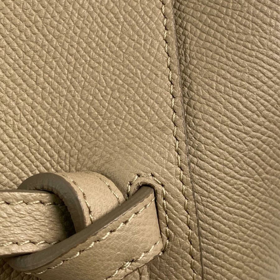 △ CELINE 思琳 Beige Calfskin Nano Belt Bag 2 way bag 淺褐色小牛皮兩用袋-267013400-18
