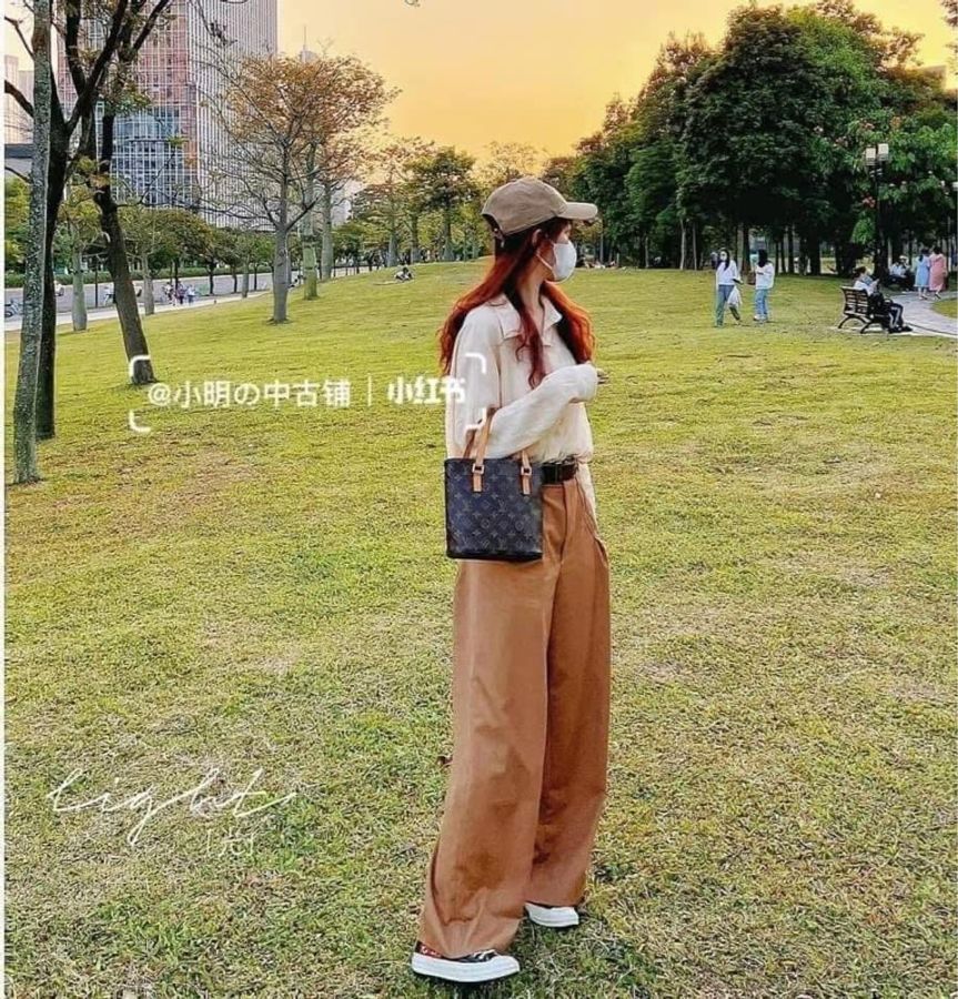 ✶ Louis Vuitton Vivian M51172 老花 薇薇安 中古包 迷你購物袋托特包 手提包-10