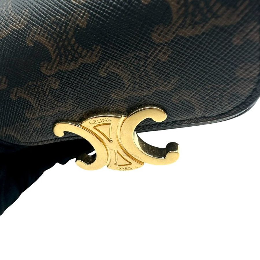 【美收精品】CELINE Mini Claude 凱旋門標誌印花迷你手袋 C-725【隔月月中將轉賣至日本 上架期限30天】-13