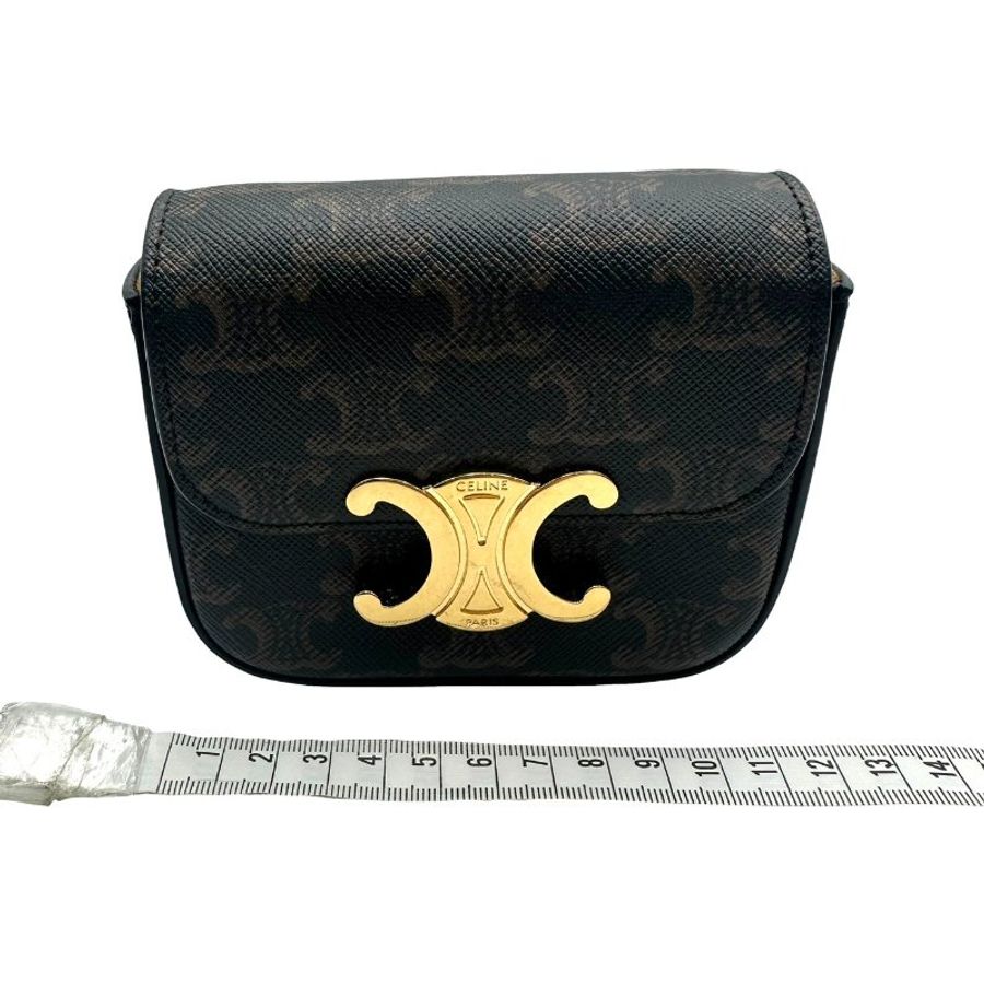 【美收精品】CELINE Mini Claude 凱旋門標誌印花迷你手袋 C-725【隔月月中將轉賣至日本 上架期限30天】-15