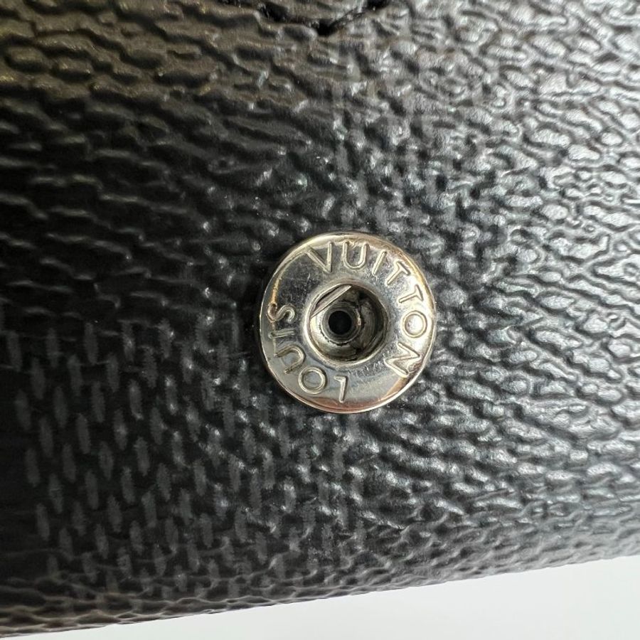 LV N63338/晶片款 黑棋盤格卡包-8