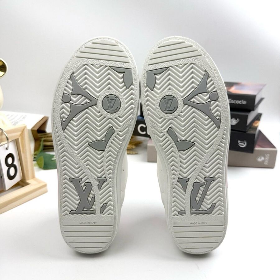 Louis Vuitton路易威登Charlie 白粉色 低幫板鞋37.5碼-5