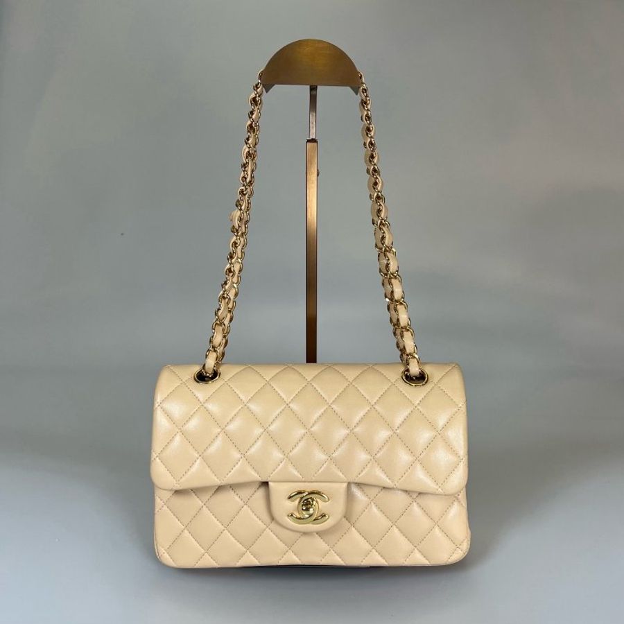 CHANEL CF23 膚色羊皮包 A01113/314開-1