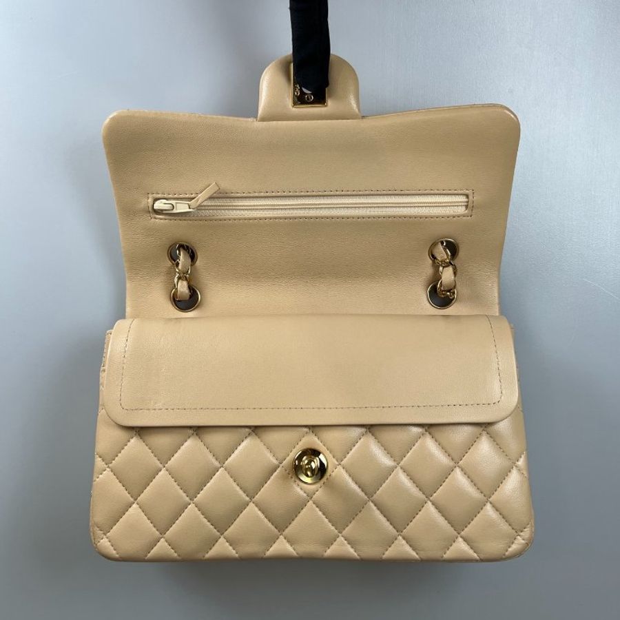 CHANEL CF23 膚色羊皮包 A01113/314開-7