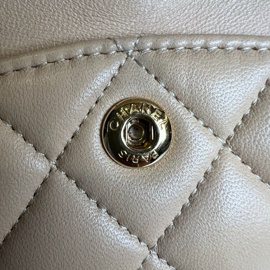 CHANEL CF23 膚色羊皮包 A01113/314開-11
