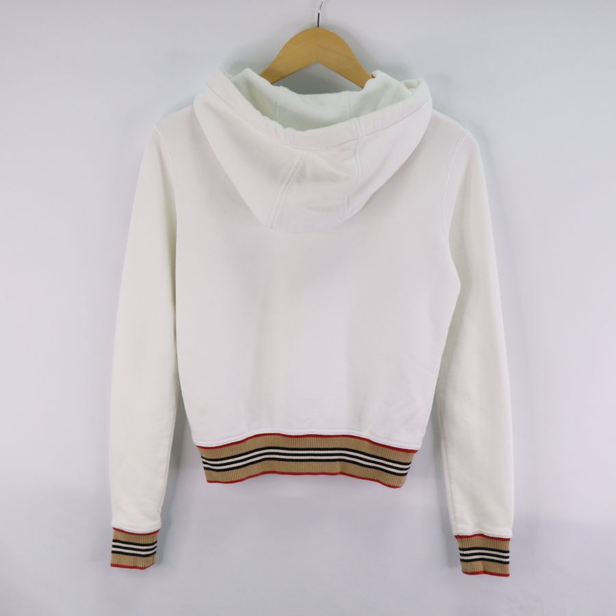 Burberry 白色 純棉 連帽外套-3