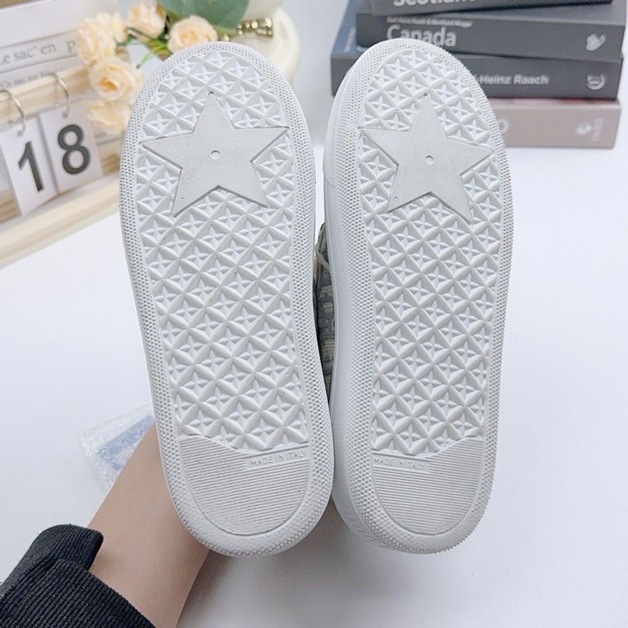 Dior迪奧 滿印帆布板鞋 36.5碼 98新 無附件-3