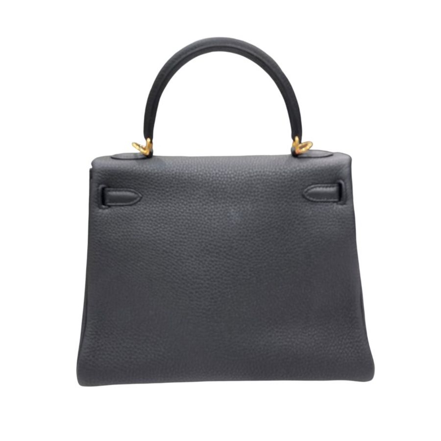 HERMES 愛馬仕 KELLY 25 TOGO 黑色 金釦-1