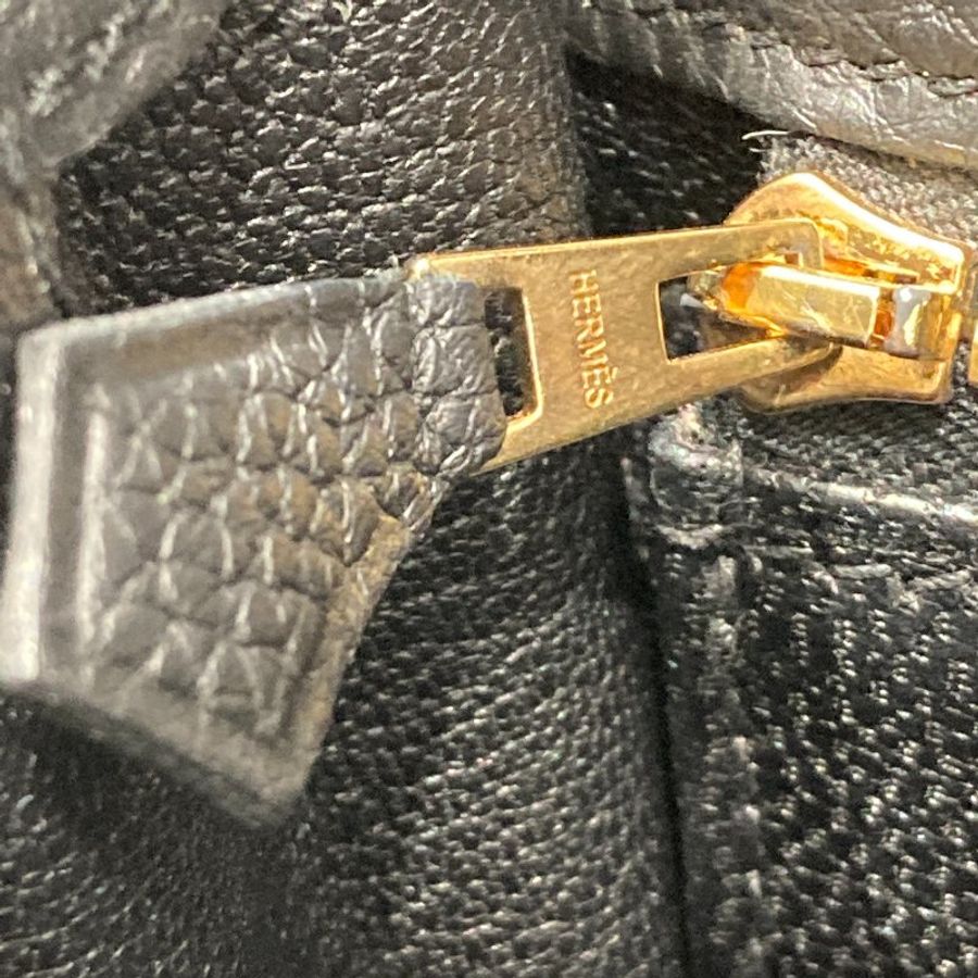 HERMES 愛馬仕 KELLY 25 TOGO 黑色 金釦-13